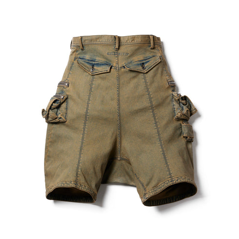 JULIUS 847PAM8-ID Indigo / Indigo Denim Short Cargo Pants